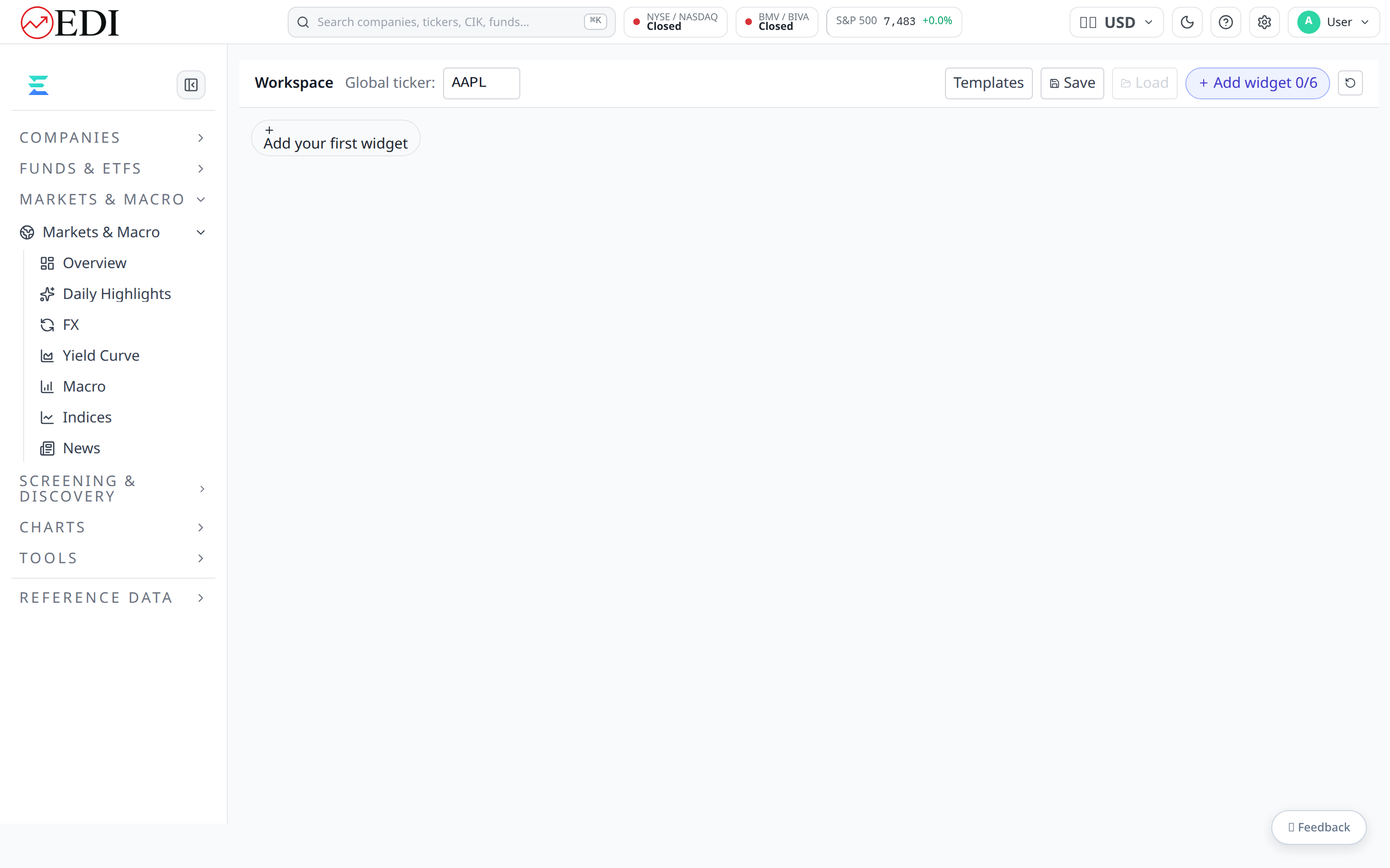 EDI Finance Workspace — help video panel